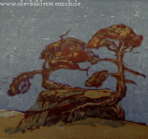 zwei b�ume auf dem rauenstein