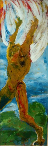 ikarus landet - hinterglas